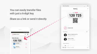 Enviar para qualquer lugar (transferência de arquivo)