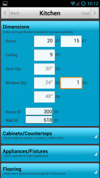 DIY Remodel Cost Calculator