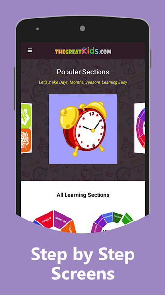 Imagen 0 para Weekdays Months Clock for…