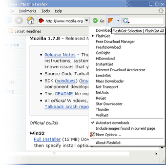 Immagine 0 per FlashGot Plugin