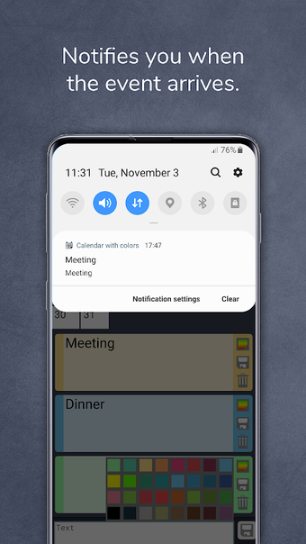 Calendar with colors的第0张图片