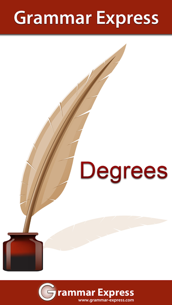 Image 0 pour Grammar Express : Degrees…