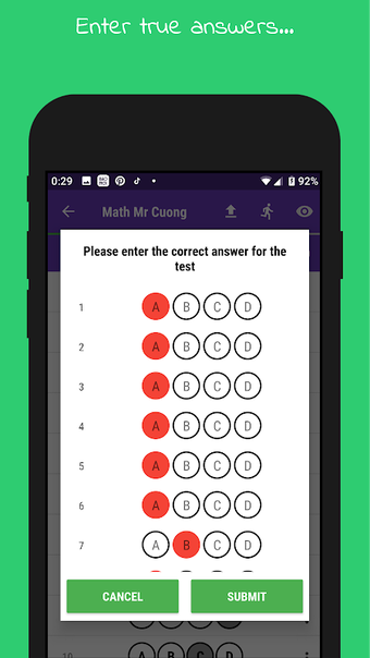 Image 0 for Answer Sheet - Do test wi…