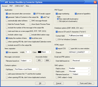 ABC Amber BlackBerry Converter