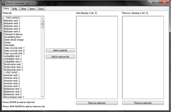 Skyrim Character Editor
