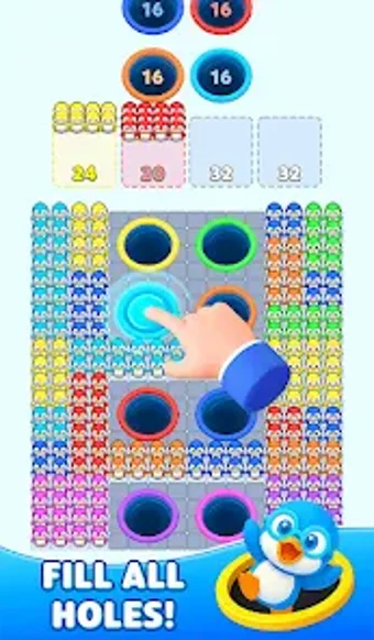 Image 0 pour Hole Penguin 3D: Sort Puz…