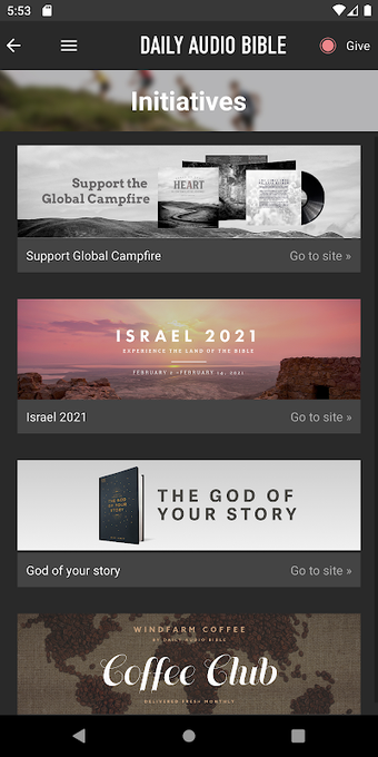 Bild 0 für Daily Audio Bible Mobile …