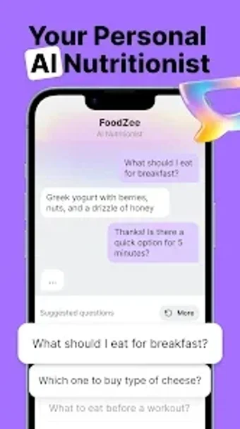 Image 0 pour FoodZee - AI Nutritionist