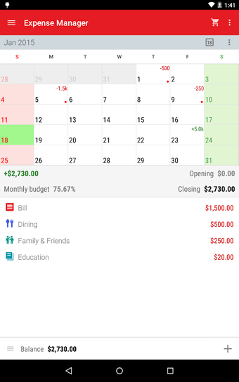 Expense Manager: budget, money