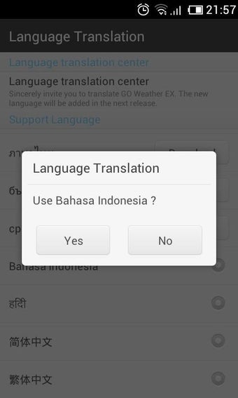Imagen 0 para Bahasa Indonesian GO Weat…