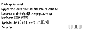 Image 0 pour SpongeFont Square Type