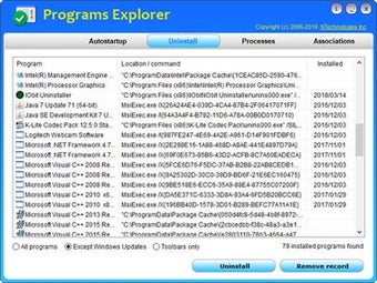 Programs Explorer