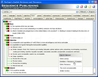 TheSage English Dictionary and Thesaurus