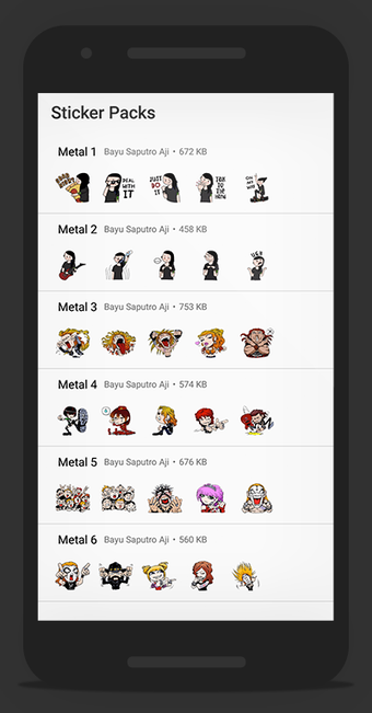 Imagen 0 para Metal Sticker - WASticker…