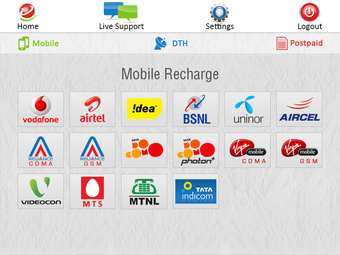 Image 0 pour My Recharge With Live Sup…