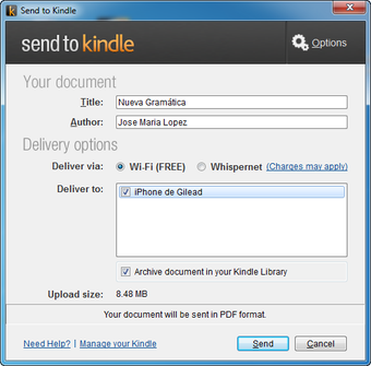 Immagine 2 per Send to Kindle
