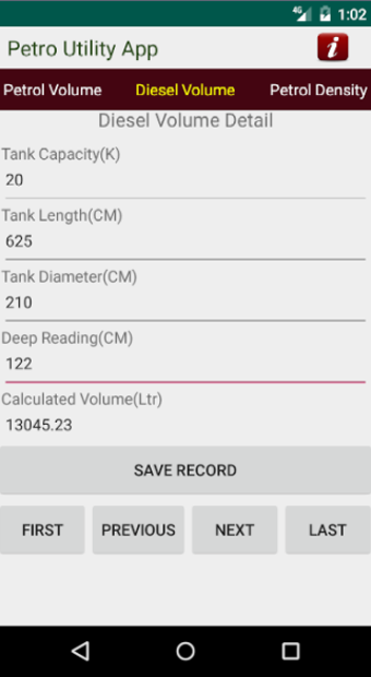 Image 0 for Petro Volume calculator