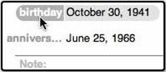 Image 0 pour Address Book Dates