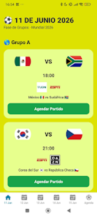 Bild 0 für Canales Mundial 2026 en v…