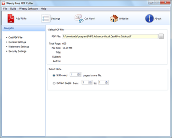 Weeny Free PDF Cutter的第1张图片