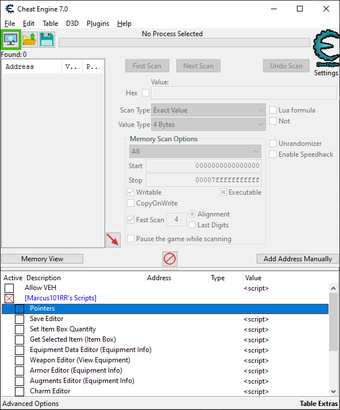 Image 0 for Cheat Table Monster Hunte…