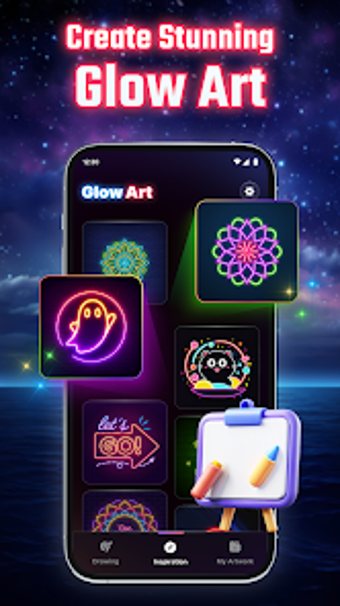 Bild 0 für Magic Spin Draw: Glow Doo…