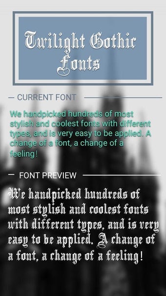 Bild 0 für Twilight Gothic Font for …