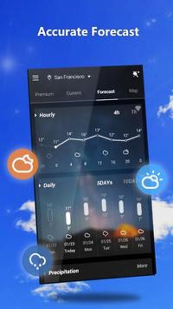 Imagen 3 para GO Weather Forecast & Wid…