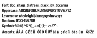 DCC Sharp Distress Blackの画像0