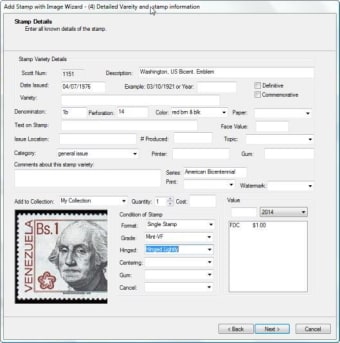Download StampManage Deluxe Stamp Collecting Software for Windows