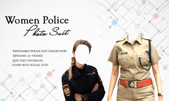 Women Police Photo Suit的第0张图片