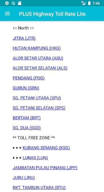 Image 0 for PLUS Highway Rate (Malays…
