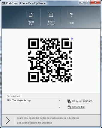 Code Two QR Code Desktop Reader