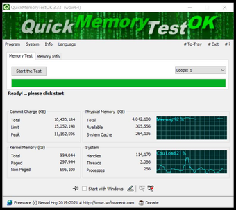 Obraz 0 dla QuickMemoryTestOK