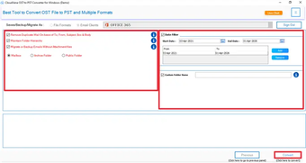 Immagine 0 per Cloudxena PST to Office 3…