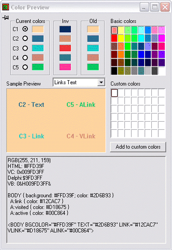 Visual Color Picker