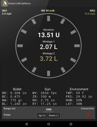 Kestrel LiNK Ballistics的第0张图片