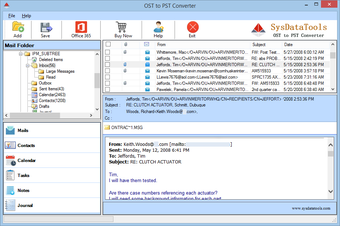 SysData OST to PST