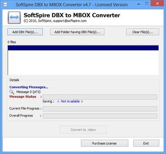 SoftSpire DBX to MBOX Converter