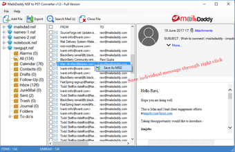 MailsDaddy NSF to PST Converter