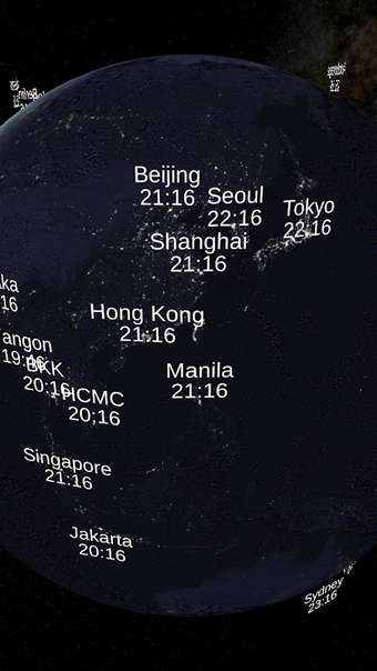 World Time Globe 世界時計地球儀の画像0