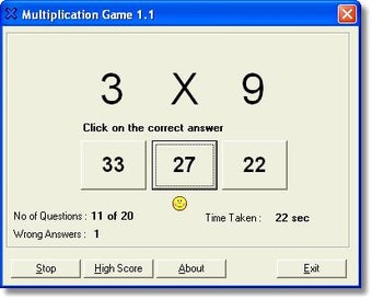 Image 1 for Multiplication Game