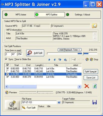 Immagine 0 per MP3 Splitter & Joiner
