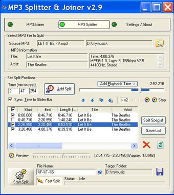 MP3 Splitter & Joiner