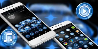 Obraz 0 dla Blue Car Launcher Theme