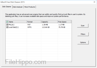 instal Gilisoft Free Disk Cleaner 2017