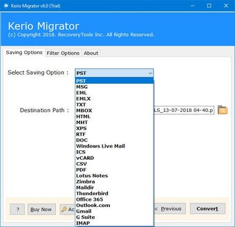 Kerio Migrator