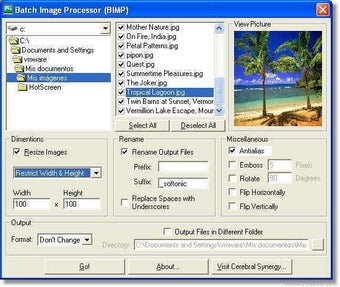 Imagen 0 para BIMP (Batch Image Process…