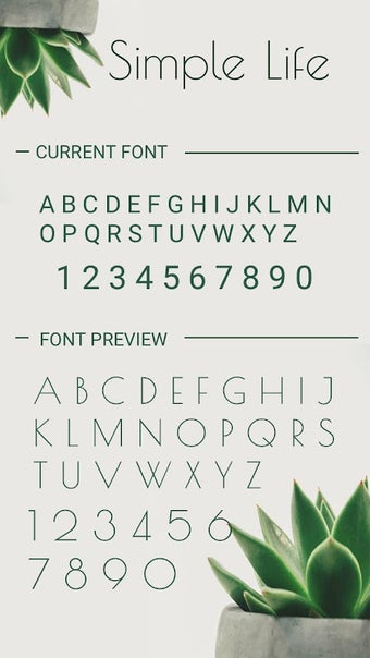 Simple Life Font for FlipFont