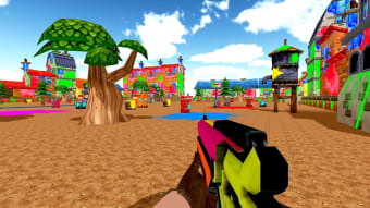 PaintBall Shooting Arena 3D: Paint shooter Gun